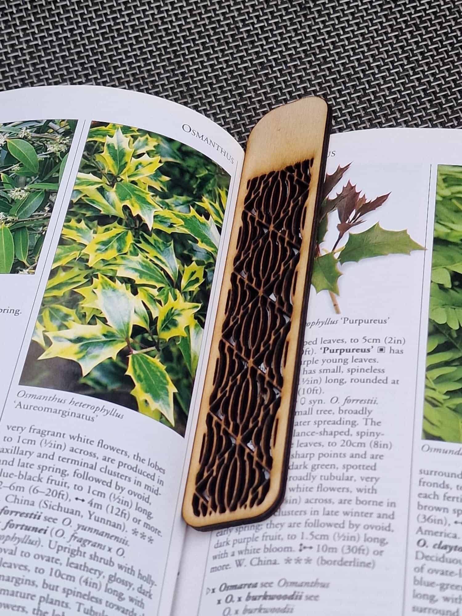 Geometric Wooden Bookmark – Design 8 - Image 2