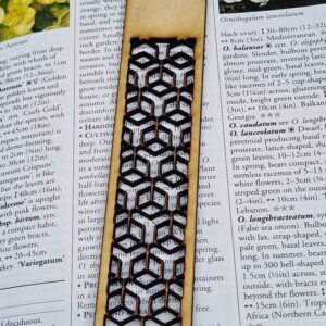 Geometric Wooden Bookmark – Design 2