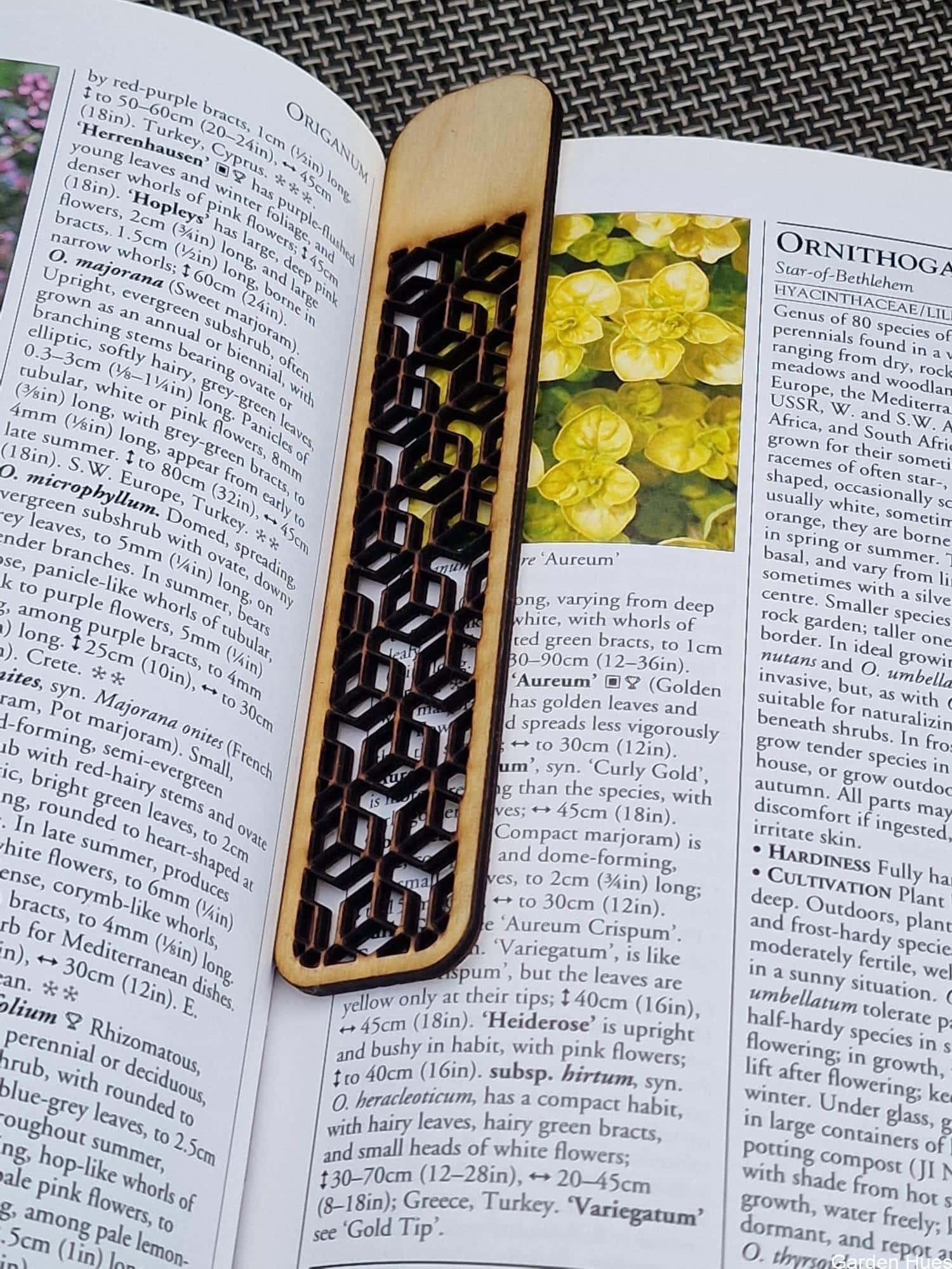 Geometric Wooden Bookmark – Design 2 - Image 2