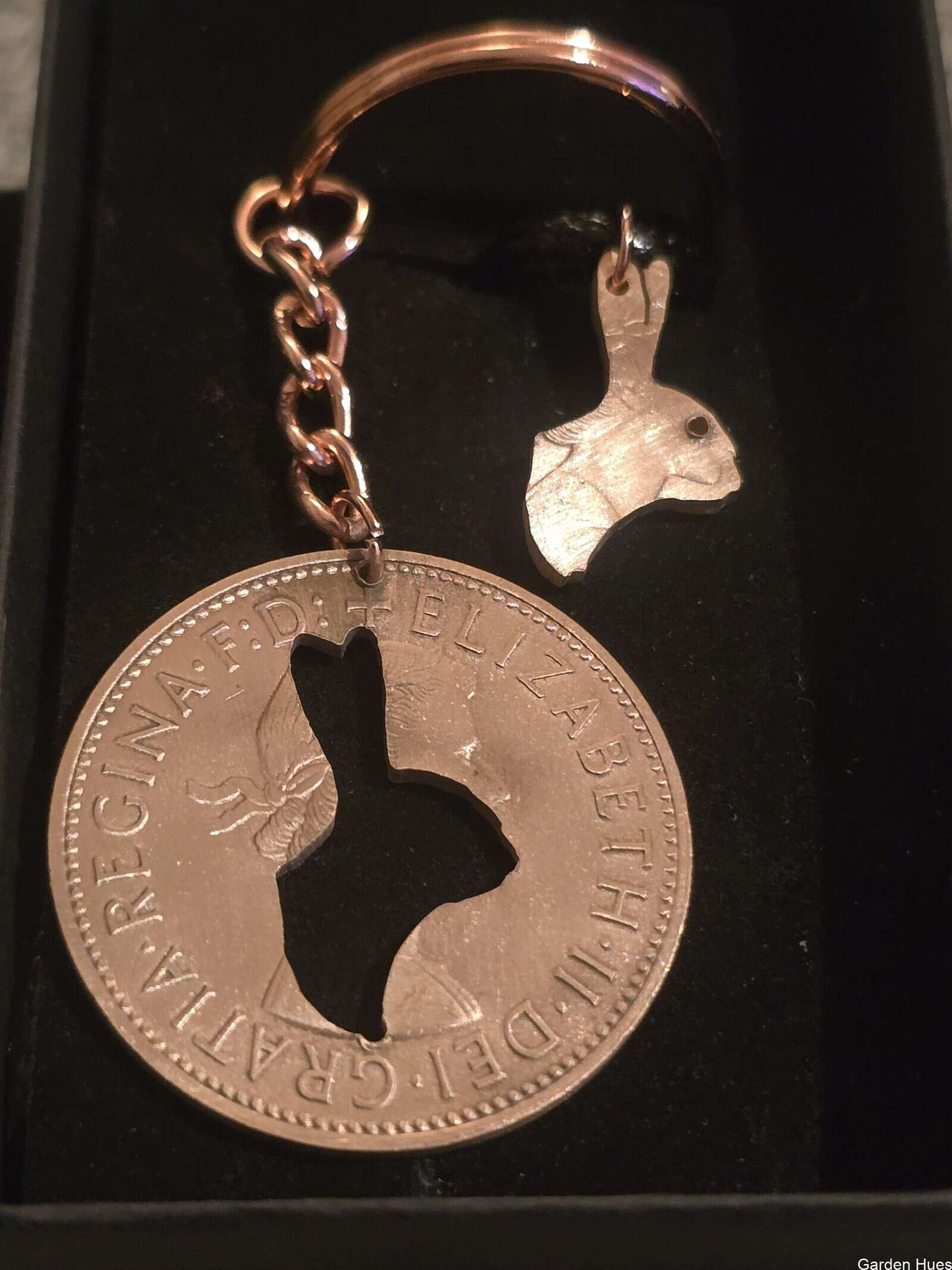 Pre-Decimal 1p Coin Jewellery & Keyrings "Rabbit" - Image 2