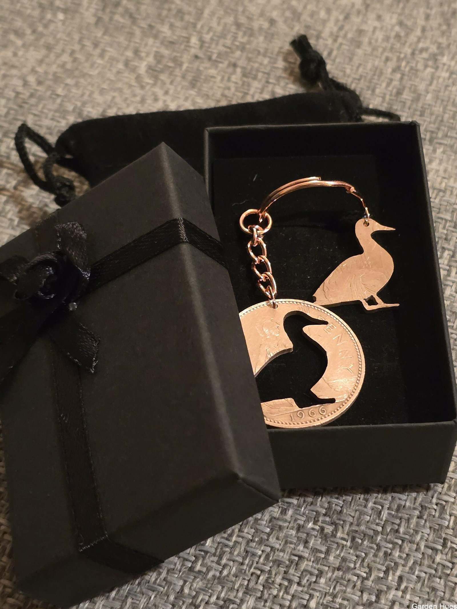 Pre-Decimal 1p Coin Jewellery & Keyrings "Duck" - Image 2