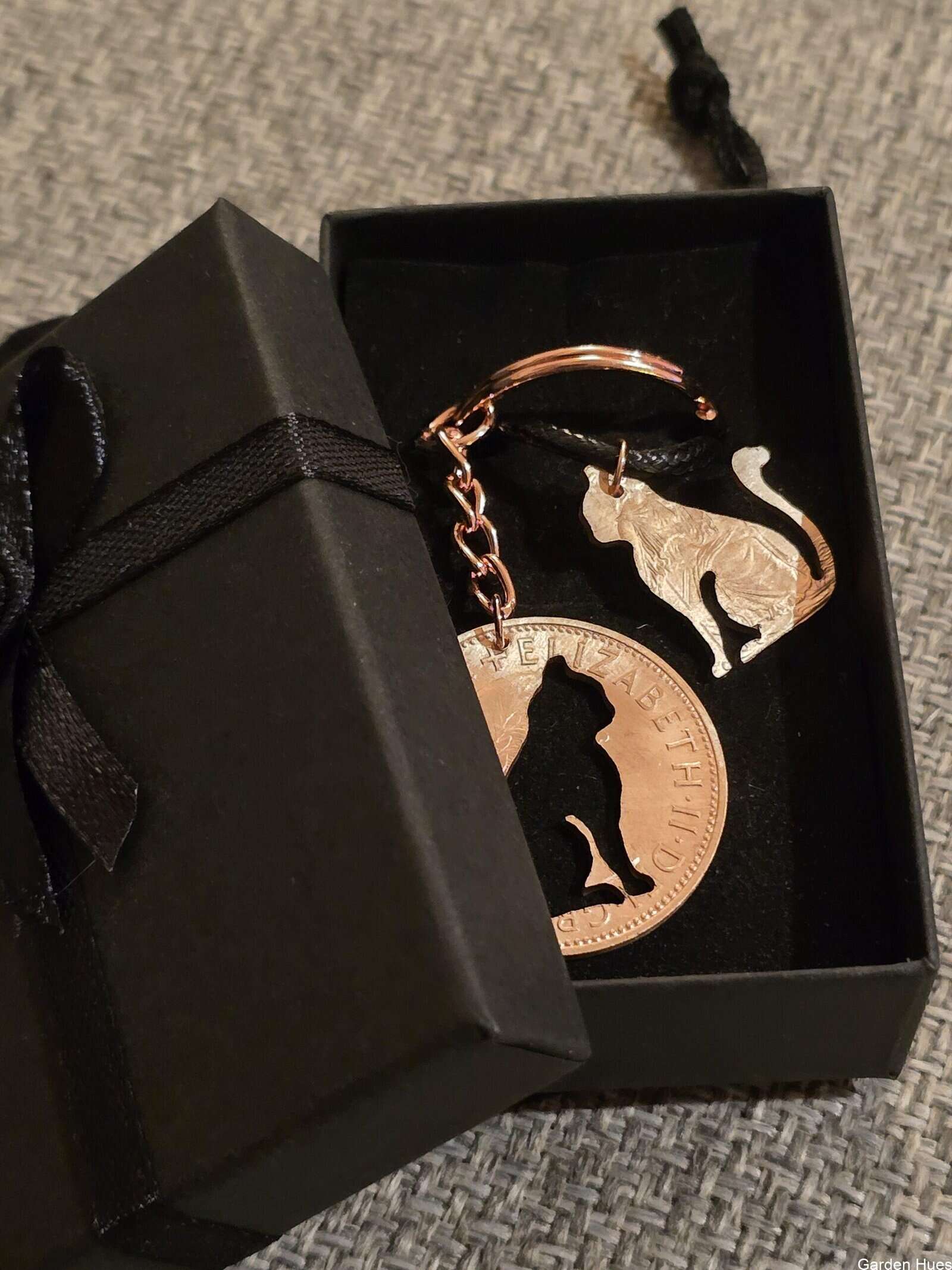 Pre-Decimal 1p Coin Jewellery & Keyrings "Cat" - Image 2