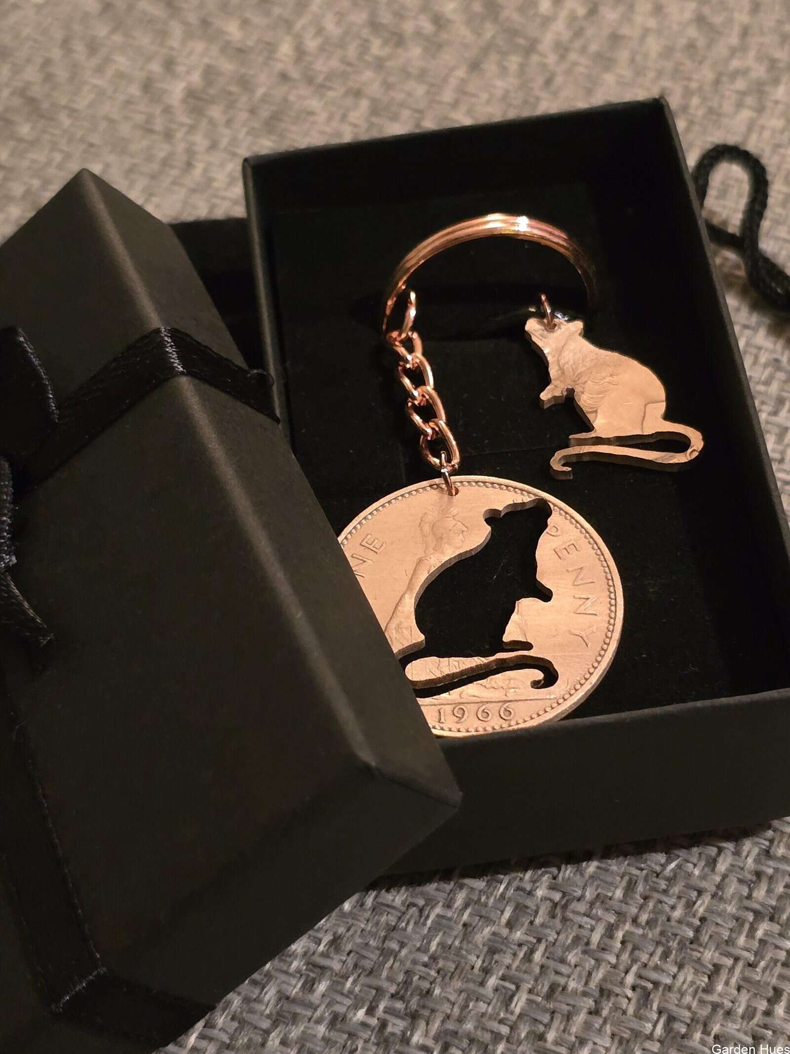 Pre-Decimal 1p Coin Jewellery & Keyrings "Rat" - Image 2
