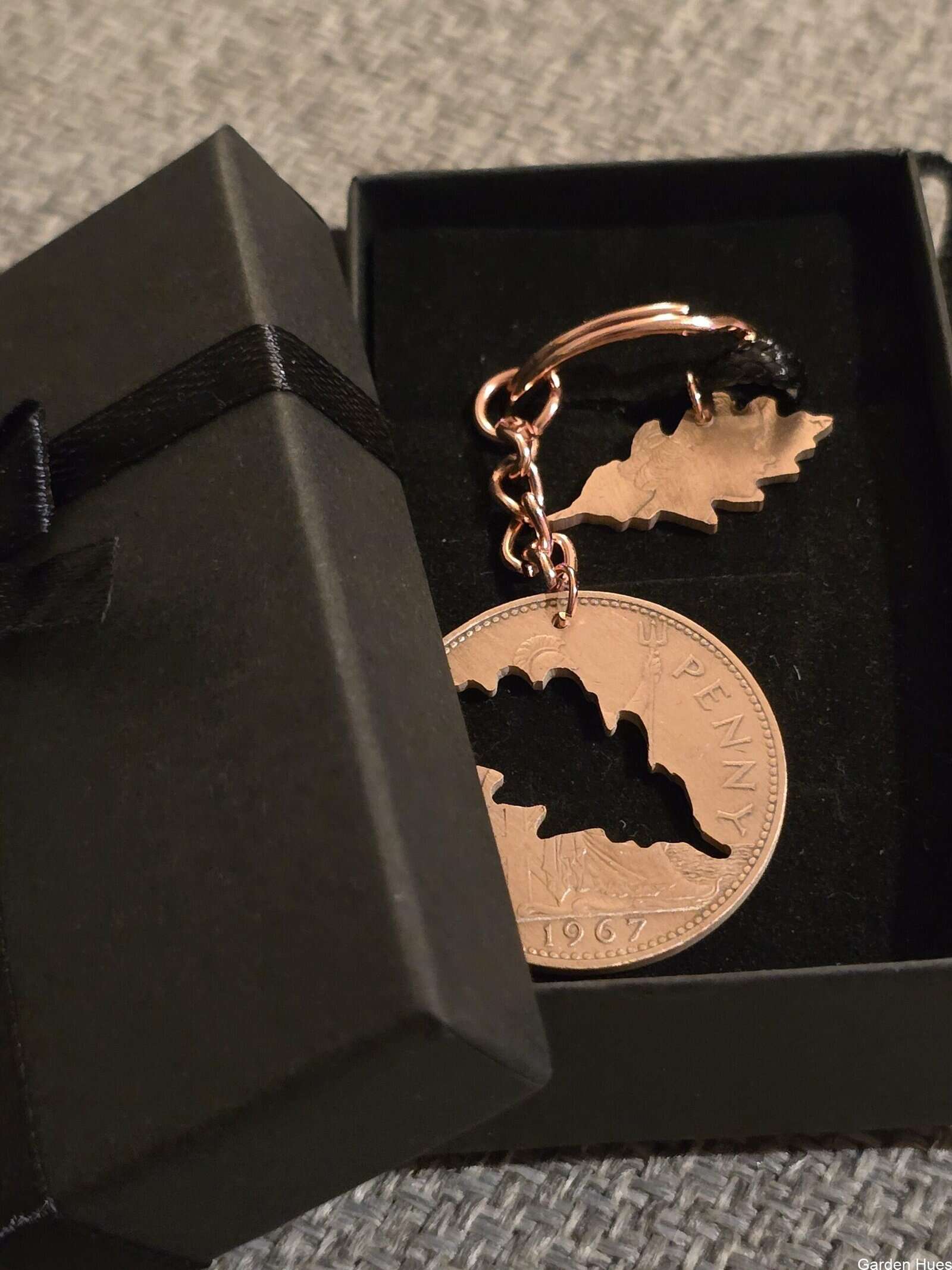 Pre-Decimal 1p Coin Jewellery & Keyrings "Oak leaf" - Image 2