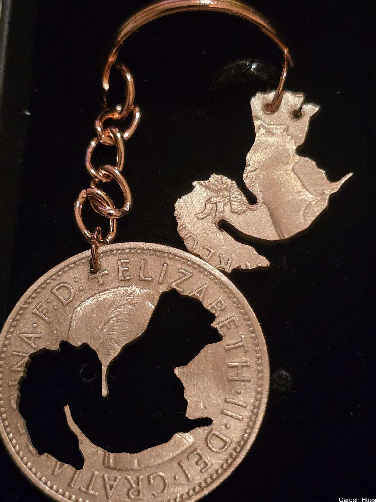 Pre-Decimal 1p Coin Jewellery & Keyrings "Squirrel" - Image 2