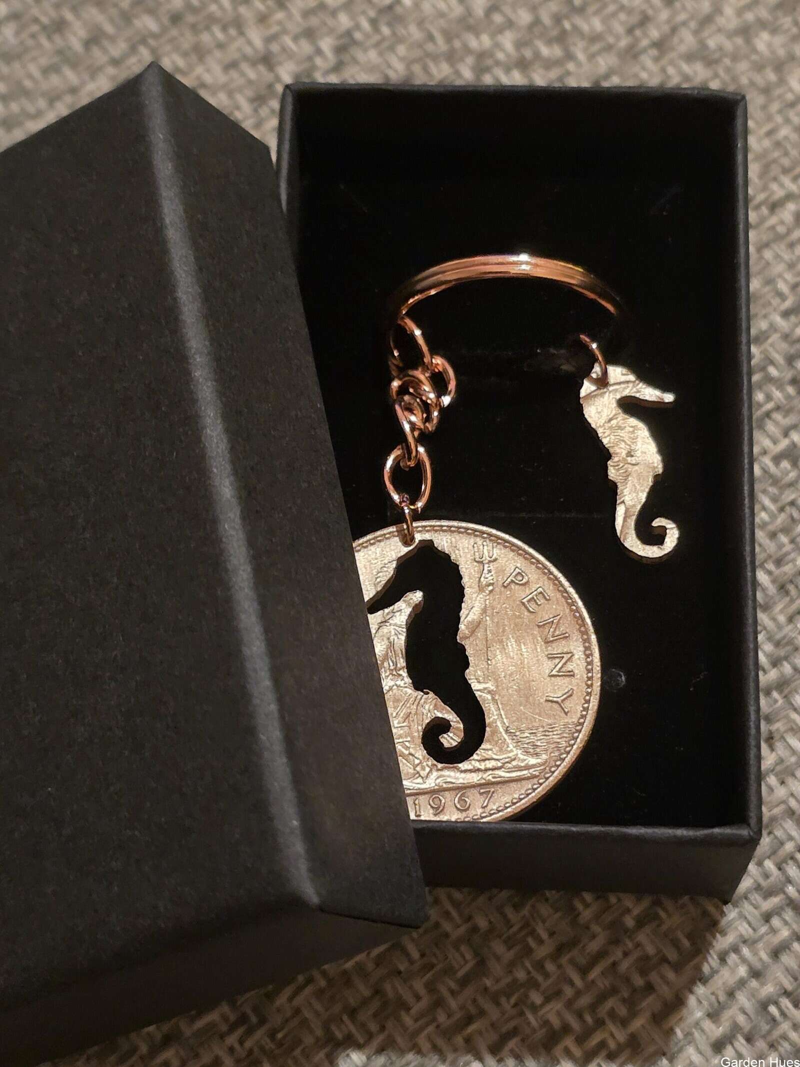 Pre-Decimal 1p Coin Jewellery & Keyrings "Sea Horse" - Image 2