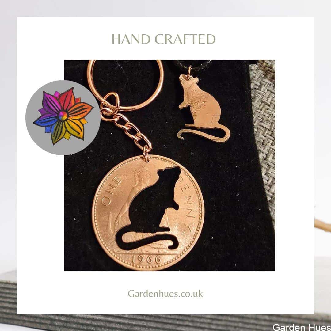Pre-Decimal 1p Coin Jewellery & Keyrings "Rat"