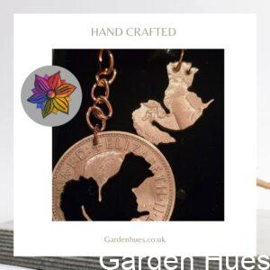 Pre-Decimal 1p Coin Jewellery & Keyrings "Squirrel"