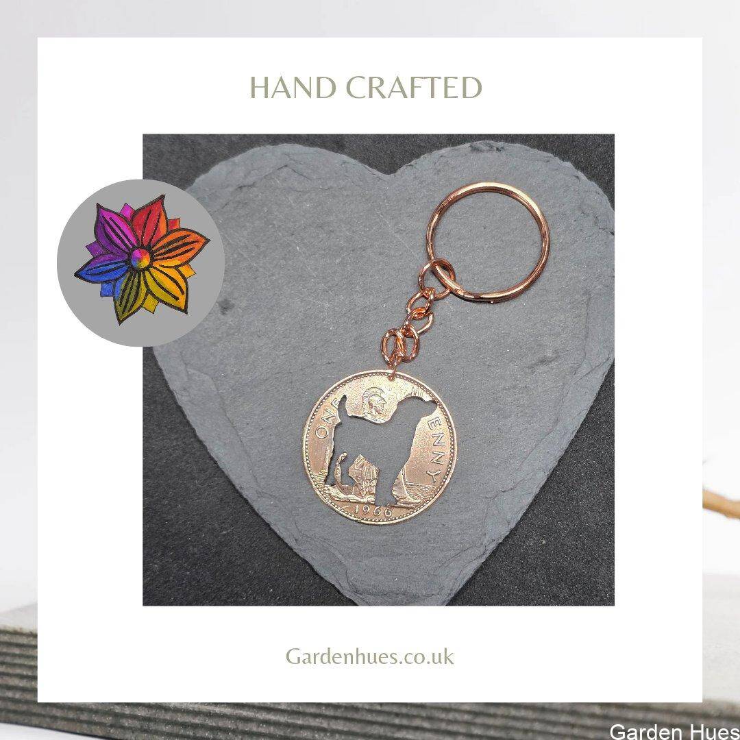 Pre-Decimal 1p Coin Jewellery "Dog"